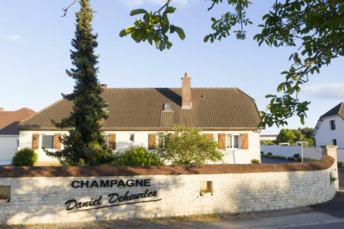 Vue aérienne drone Celles sur Ource - Vignoble Daniel Deheurles et Fillesv